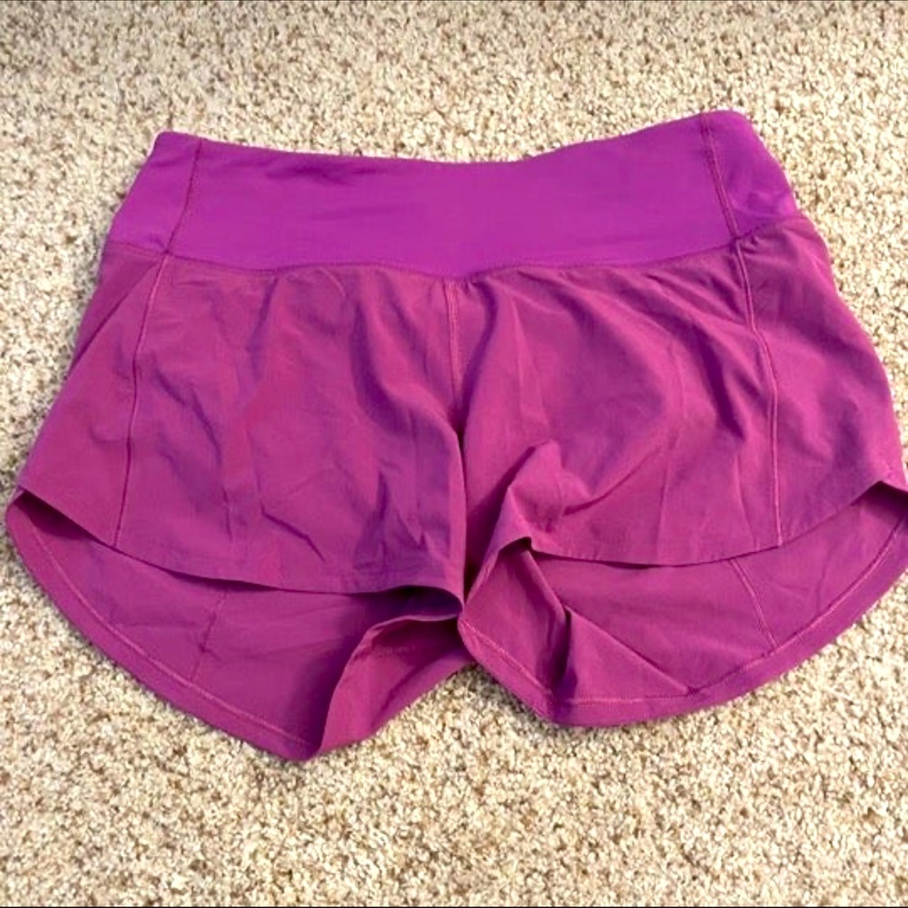 Lululemon Speed up Vivid plum Shorts